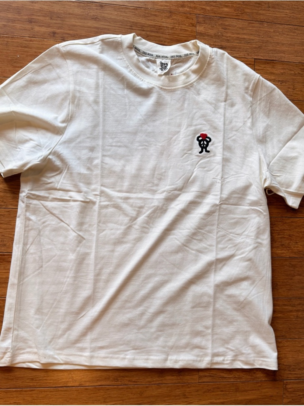 Triple Five Soul T-Shirt embroidery, 100% Cotton White Men's Size XXl NWT